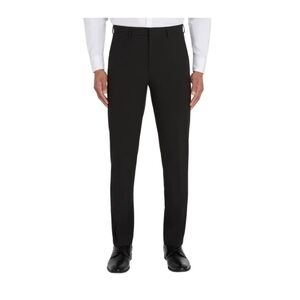 Men's Calvin Klein Flat Front Dress Slim Fit Pants Stretch Black Size 40x29  NWT